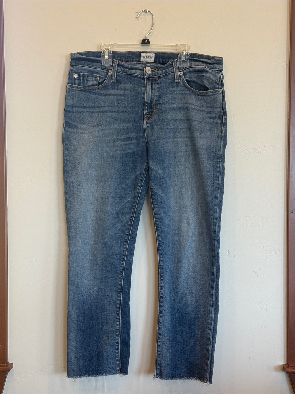 Hudson Jeans Tally Deep Cuff Crop Skinny size 32